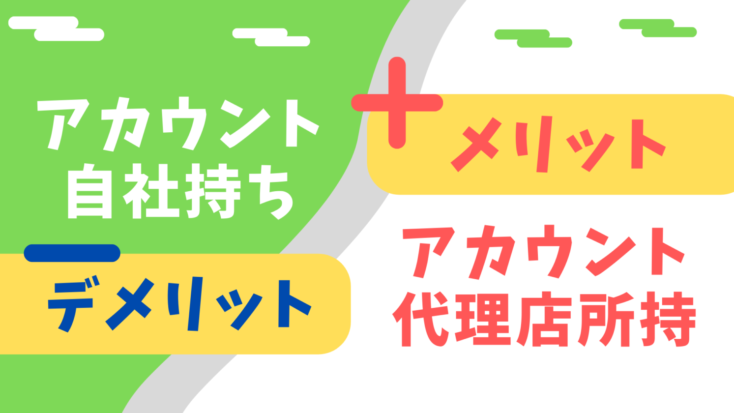 【リスティング広告】アカウント自社持ち、代理店所持のメリット・デメリット